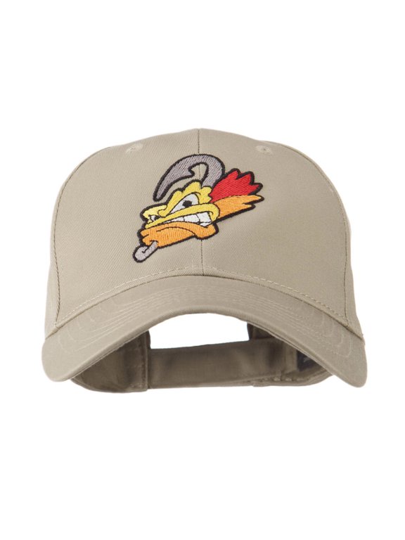 Fishing Fly Face Embroidered Cap - Khaki OSFM