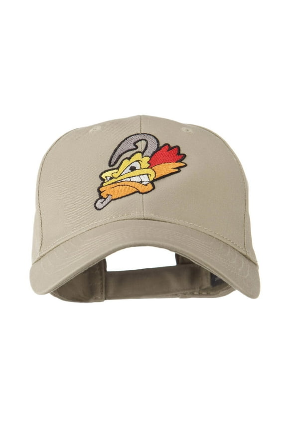 Fishing Fly Face Embroidered Cap - Khaki OSFM