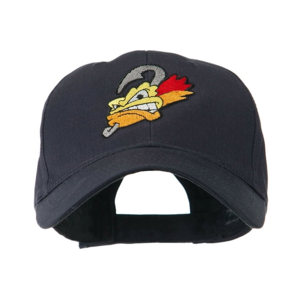 Fishing Fly Face Embroidered Cap - Navy OSFM