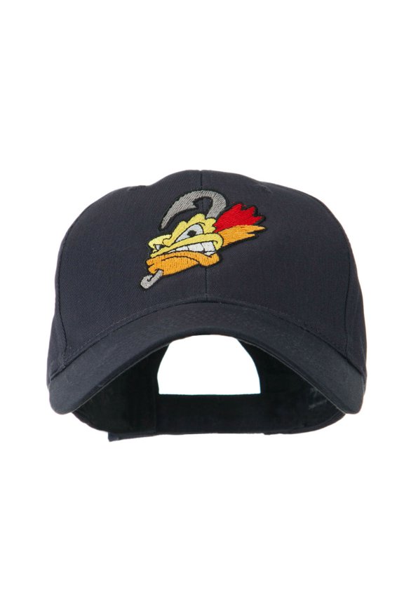 Fishing Fly Face Embroidered Cap - Navy OSFM