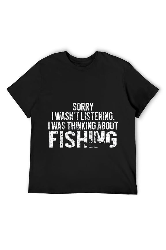 Fishing Funny Shirt Sarcasm Quotes Joke Hobbies Humor Mens T-Shirt Black M