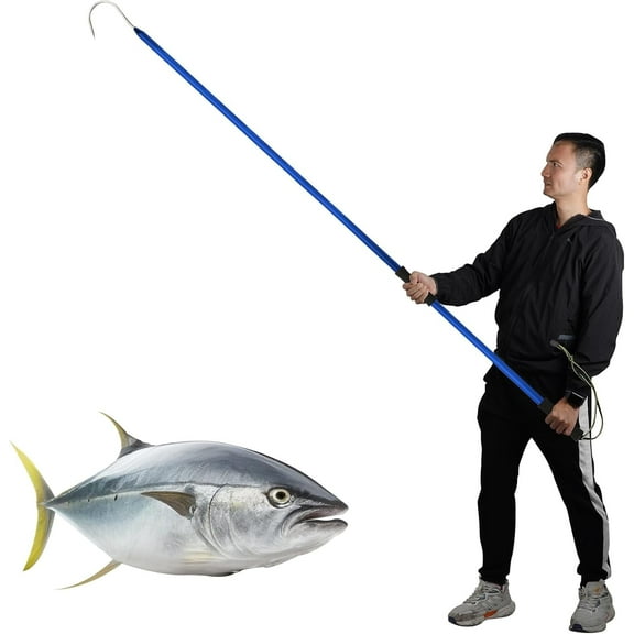Smarkey Stainless Steel Fishing Gaff Harpoon Pole for Saltwater and Freshwater Fishing