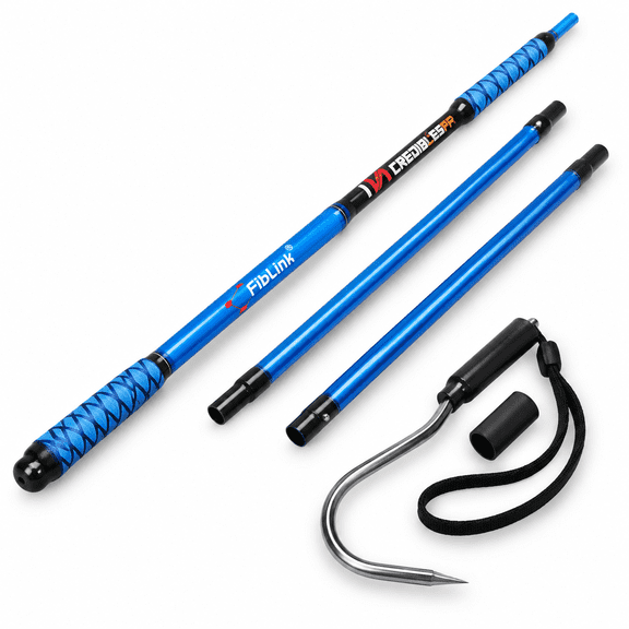 Fishing Gaff Portable Fish With Stainless Steel Hook Non-slip Grip Handle And Fiberglshaft For Saltwater Offshore 3'/5'/6'/6'6"