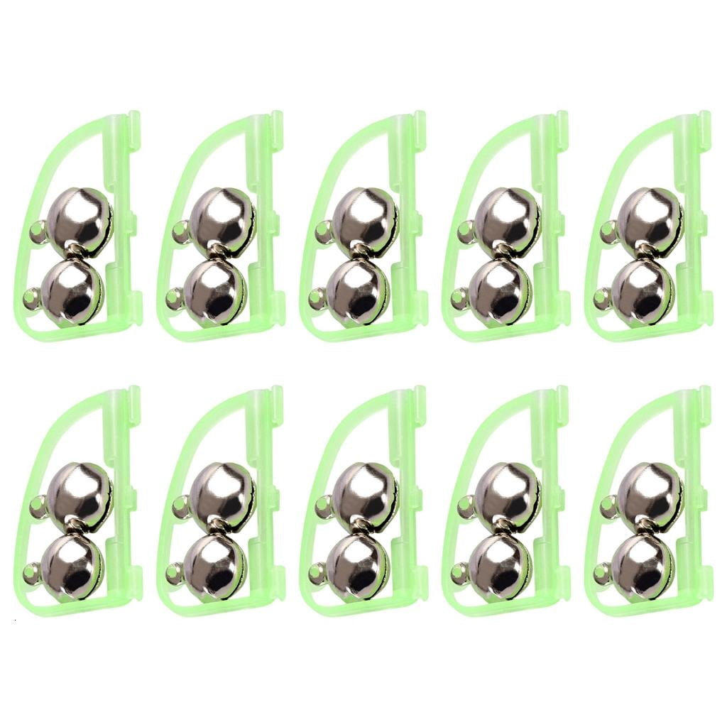 Fishing Gear Equipment Night Indicator Double Bells Alarm Fishing Bites ...