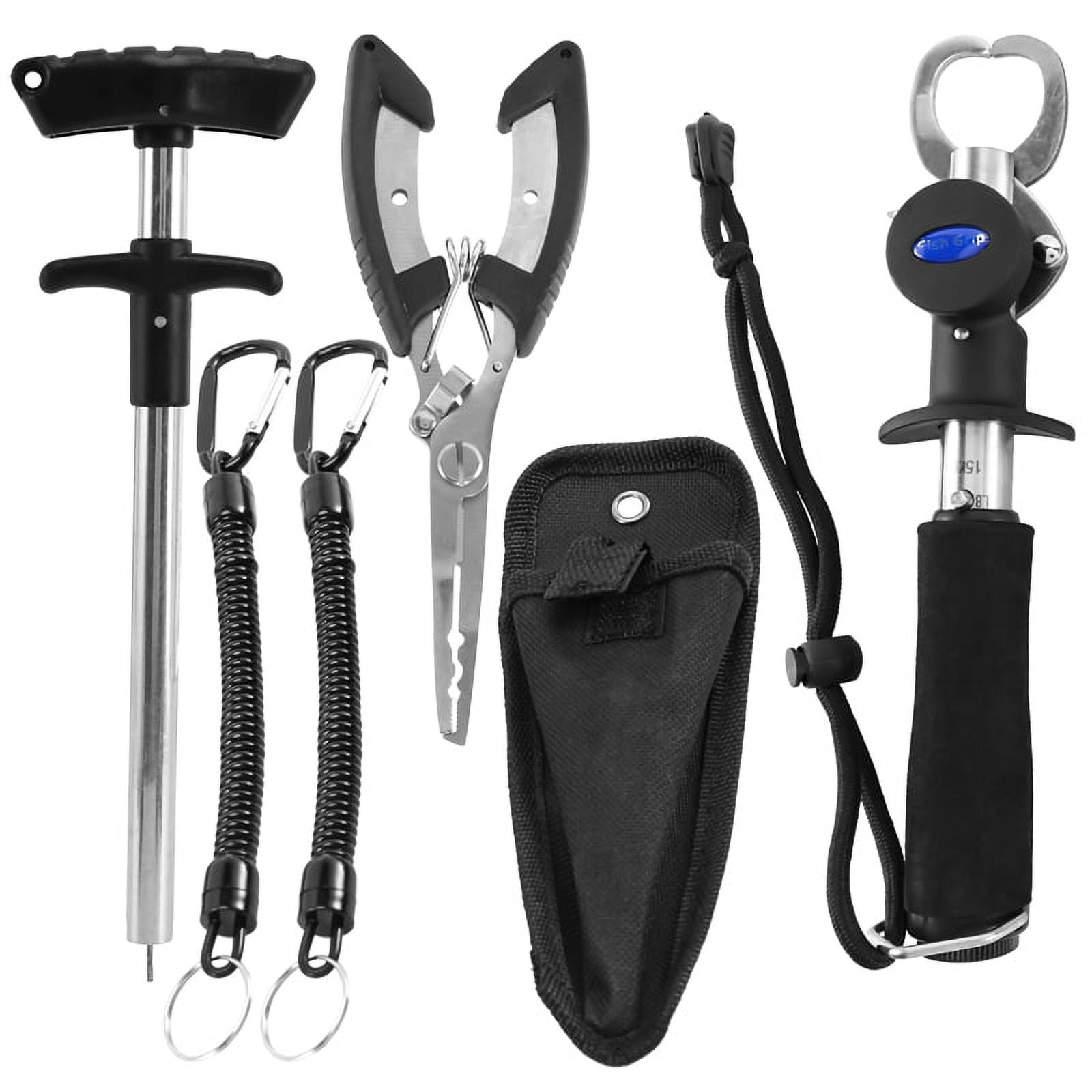 Fishing Gear Fish Lip Gripper with Scale and Measuring Tape Fishing