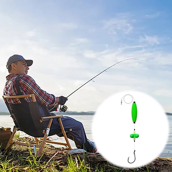 Fishing Gear Fishing Float Rig for Catfish - European Long Bobber with Hooks and Rattle for Serious Anglers