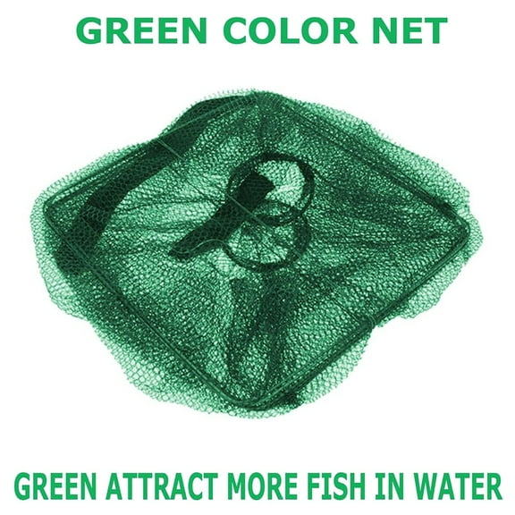 Fishing Gear Portable Foldable Fish Trap & Lobster Net Two Way Entry Design for Outdoor Fishing Adventures