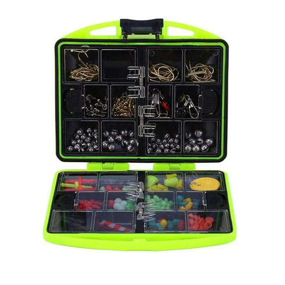 Fishing Gear Set Gnobogi 184PC Tackle Multifunctional Fishing Lures Fishing Hooks Tools Organizer Fishing Supplies Clearance