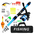 thumbnail image 1 of Fishing Gear Telescopic Rod and Reel for Outdoor Angling 6ft Fiberglass Rod with Reel Portable Extendable Fishing Rod for Sea Adventures, 1 of 2