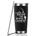 thumbnail image 1 of Fishing Gifts For Men Gifts for Fathers Day 20oz Black Bend Over Fishing Travel Tumbler Birthday Christmas Present For Grandpa Dad Uncle Boyfriends Fishing Lover Travel Cup With Lid Straw, 1 of 5