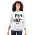 thumbnail image 1 of Fishing Girls Cute Flirty First Date Women Plus Size Crewneck Sweatshirt Brisco Brands 2X, 1 of 5