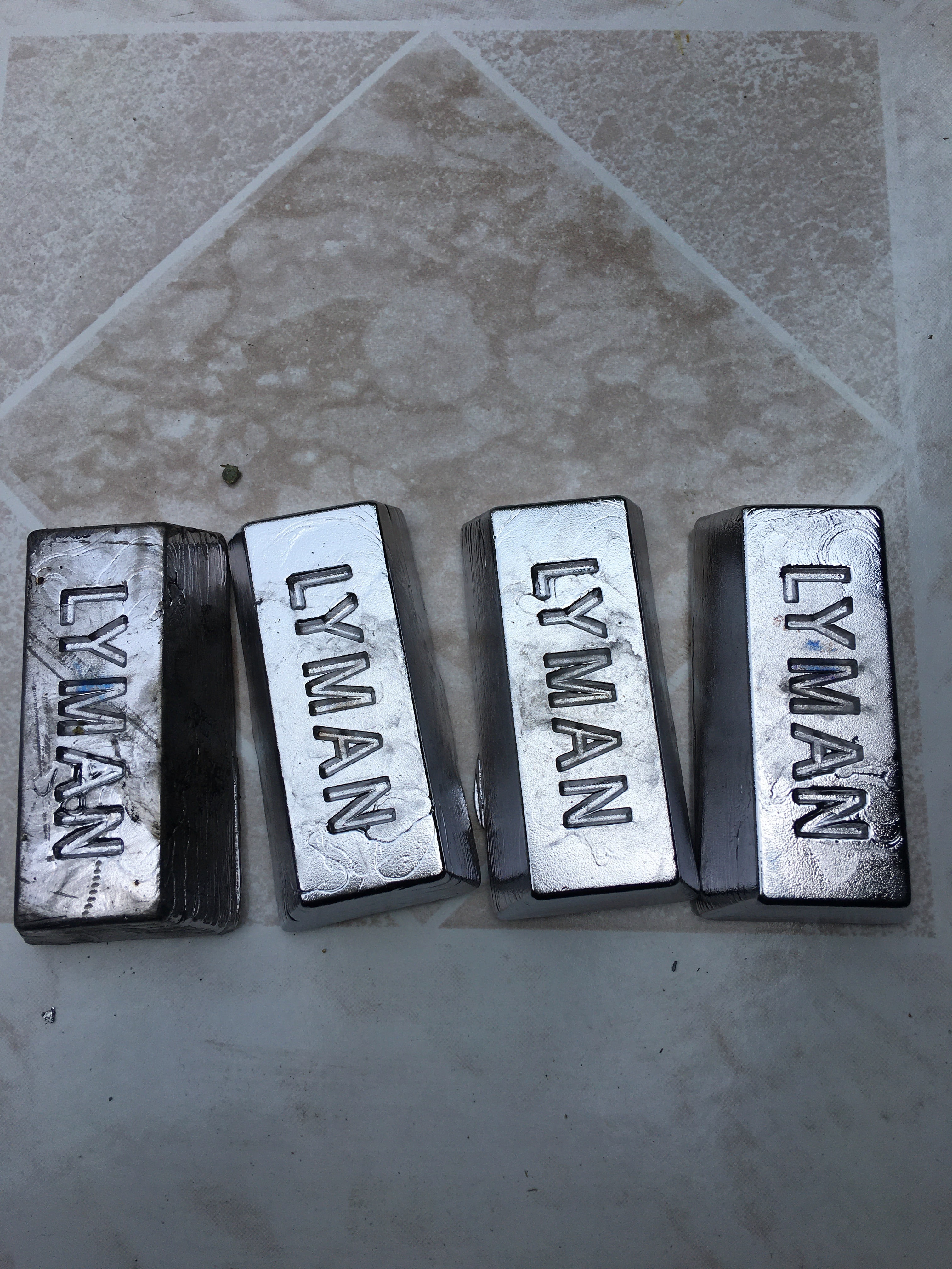 Fishing Glass Lead Ingots 1 pound Bars total 4 pounds for Sinker