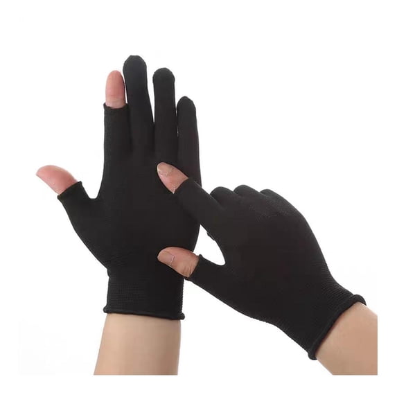 Fishing Gloves Antislip Waterproof Outdoor Sun Protection 3/5 Gloves U3F4