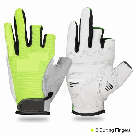 Fishing Gloves Full Finger 3 Cut Finger Outdoor Hiking Paddling Rowing Non-slip ,Excellent Comfort