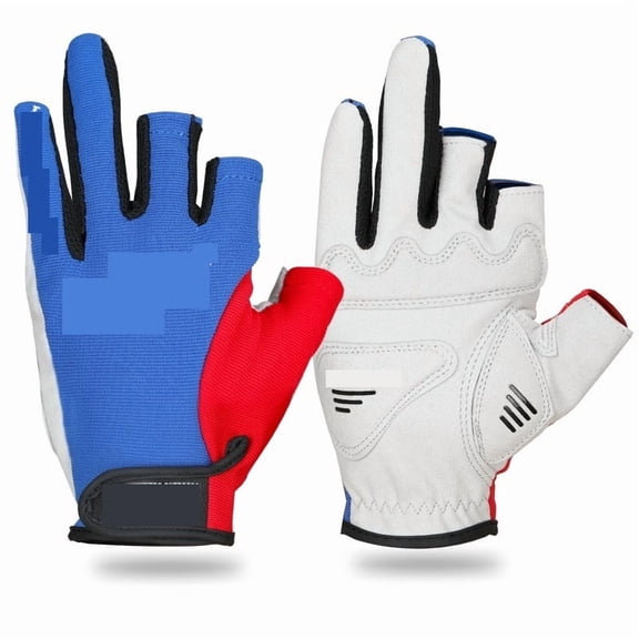 Fishing Gloves Full Finger 3 Cut Finger Outdoor Hiking Paddling Rowing Non-slip ,Food Grade Anti-Cut Gloves