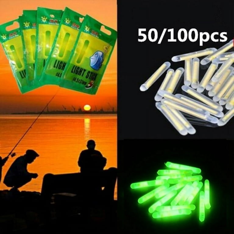Fishing Glow Sticks 50/100 pcs Night Lights Tip Glow Rod Sea Coarse Tackle  