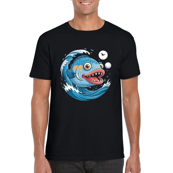 Fishing Golfing Fun For Fishers And Golfers Hybrid Sport Lover T-Shirt, for men & women, up to size 5XL