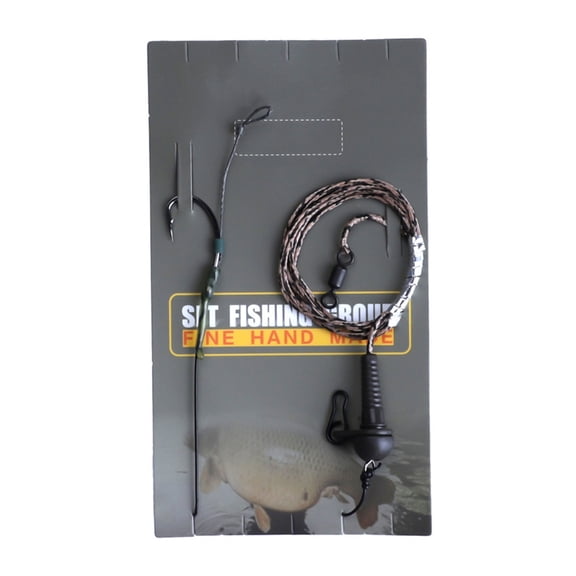 Fishing Hair Boilie Rig Kits Braided Line Baits Tool Braids Barbed Hook Rig Fishing Tackles Hook Easy to Use