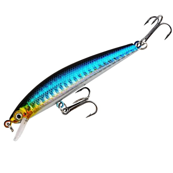 Fishing Hard Trout Lure ABS Painted Long Casting Durable for Freshwater Saltwater Predatory Fish