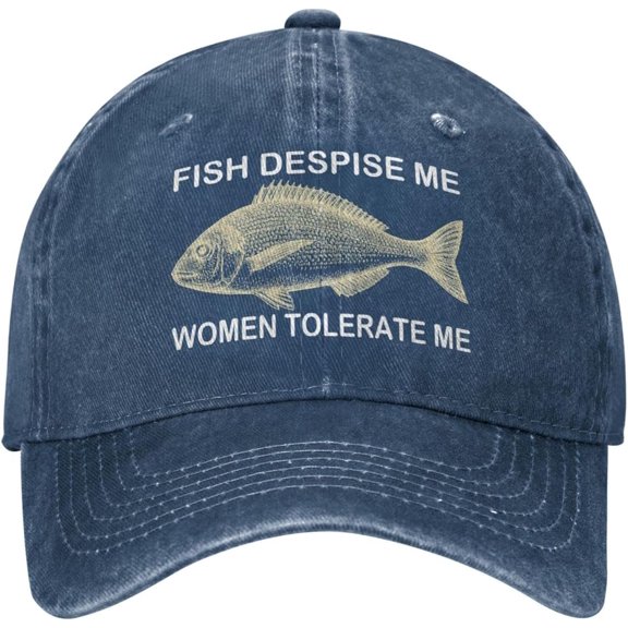 Fishing Hat Cap Fish Despise Me Women Tolerate Me Hat for Men Baseball Hat Cute Hat
