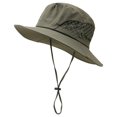 thumbnail image 1 of Fishing Hat Foldable Decorative Cotton Young Teens Wide Brim Safari Hiking Cap for Hiking, 1 of 7