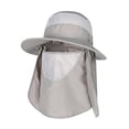 thumbnail image 1 of Fishing Hat Sun Cap UPF 50+ Outdoor Hiking Hat with Removable Mesh Face Neck Flap Cover Windproof Strap, 1 of 6