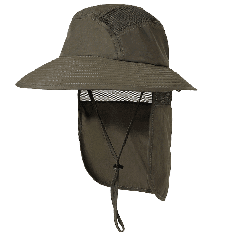 Unisex Sun Hat With Neck Flap Cove Fishing Safai Cap Neck