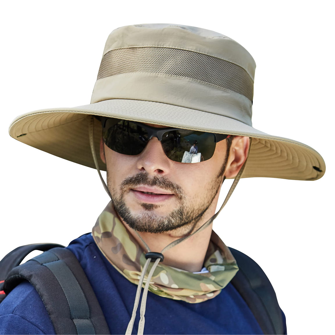 Fishing Hat Sun Hat for Men, Wide Brim Sun Hat, Adjustable Safari Hat,  Outdoor UV Protection Boonie Hats for Men, Breathable Summer Hat, Hunting  Bucket Hat for Hiking, Gardening, Beach 