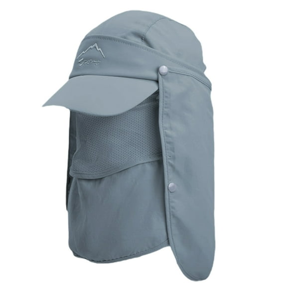 Fishing Hat Windproof Quick Dry Hook Loop Fasteners Neck Gaitor Cover Flap Baseball Cap for Home