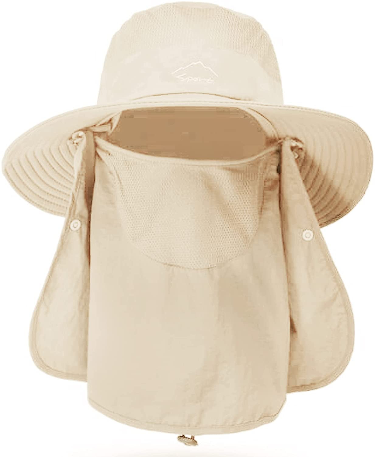 Vestitiy unisex Fishing Hat UPF 50+ Outdoor Boonie Hat Wide Brim Breathable Fishing Sun Hat for Men/Women Waterproof Wide Brim Bucket Hat Boonie Hat