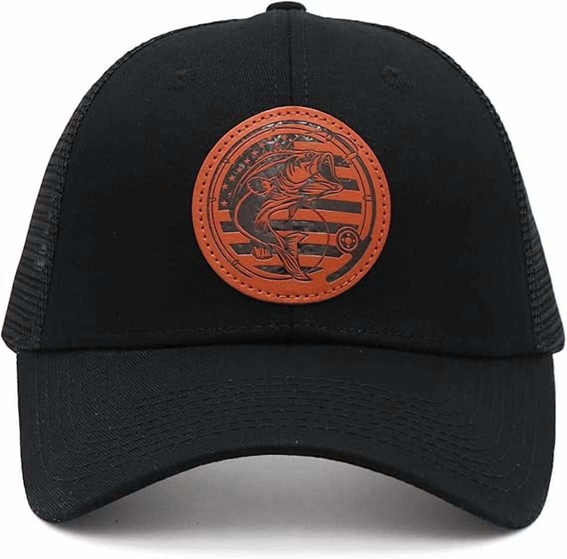 PresPF Fishing Hat For Men - American Flag Fish Design, Adjustable Cotton Trucker Hat, Father's Day Gift For Dad - View #11