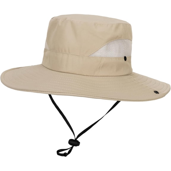 Fishing Hat for Men, Outdoor 3 in 1 Sun Hat Summer Wide Brim Safari Hat Boonie Hat with Neck Flap