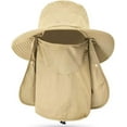 thumbnail image 1 of Fishing Hat for Men & Women, Outdoor UV Sun Protection Wide Brim Hat with Face Cover & Neck Flap, 1 of 13
