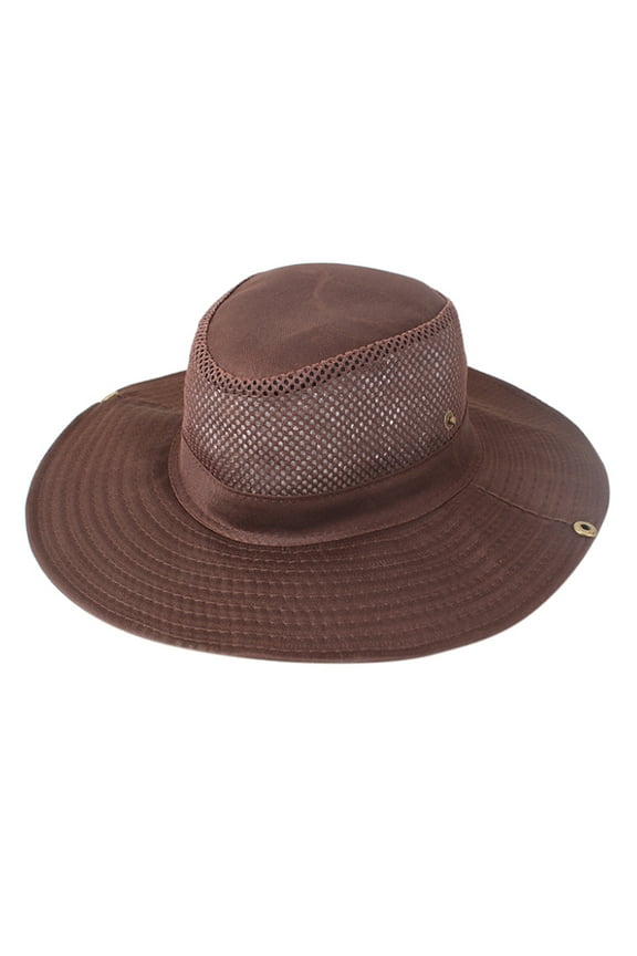 Fishing Hats, Audhol Summer Fishing Sunshade Hat Outdoor Camouflage Breathable Sandal Hat Western Cowboy Sunshade Hat Net Hat Bucket Hats for Woman E One Size