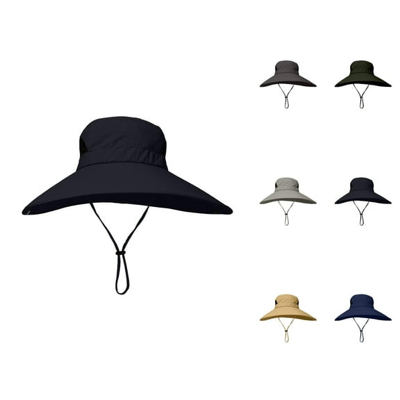 Fishing Hats for Men and Women – Outdoor Wide Brim Sun Hat UV Protection, Breathable Quick-Dry Bucket Hat for Hiking, Camping, Pool, and Travel