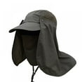 thumbnail image 1 of Fishing & Hiking Sun Hat - UV Protection Safari & Camping Bucket Hats with Face Neck Cover Flap for Men & Women for Outdoor Gardening, 1 of 6