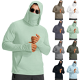 thumbnail image 1 of Fishing Shirts for Men Sun Protection Long Sleeve Hoodie Lightweight Rash Guard Quick Dry Hiking Running Pullover Shirts Sizes M-3XL, 1 of 7