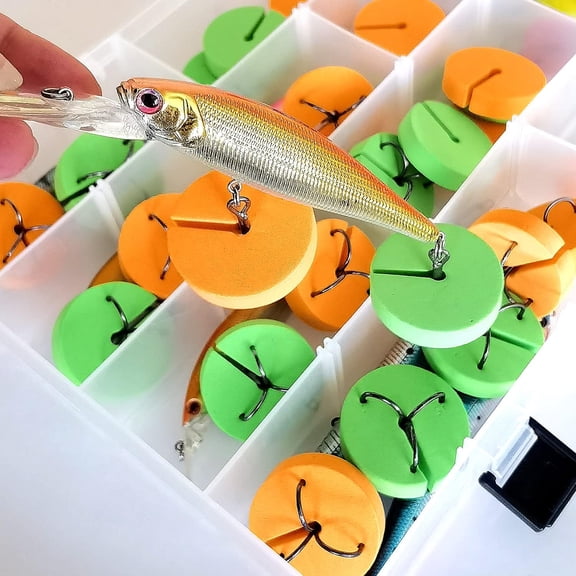 Fishing Hook Covers Hook Bonnets Treble Hook Guards - One Size Fits Most, Tangles Free, EVA Material Fishing Hook Caps Protect Your Sharp Hooks and Long Using