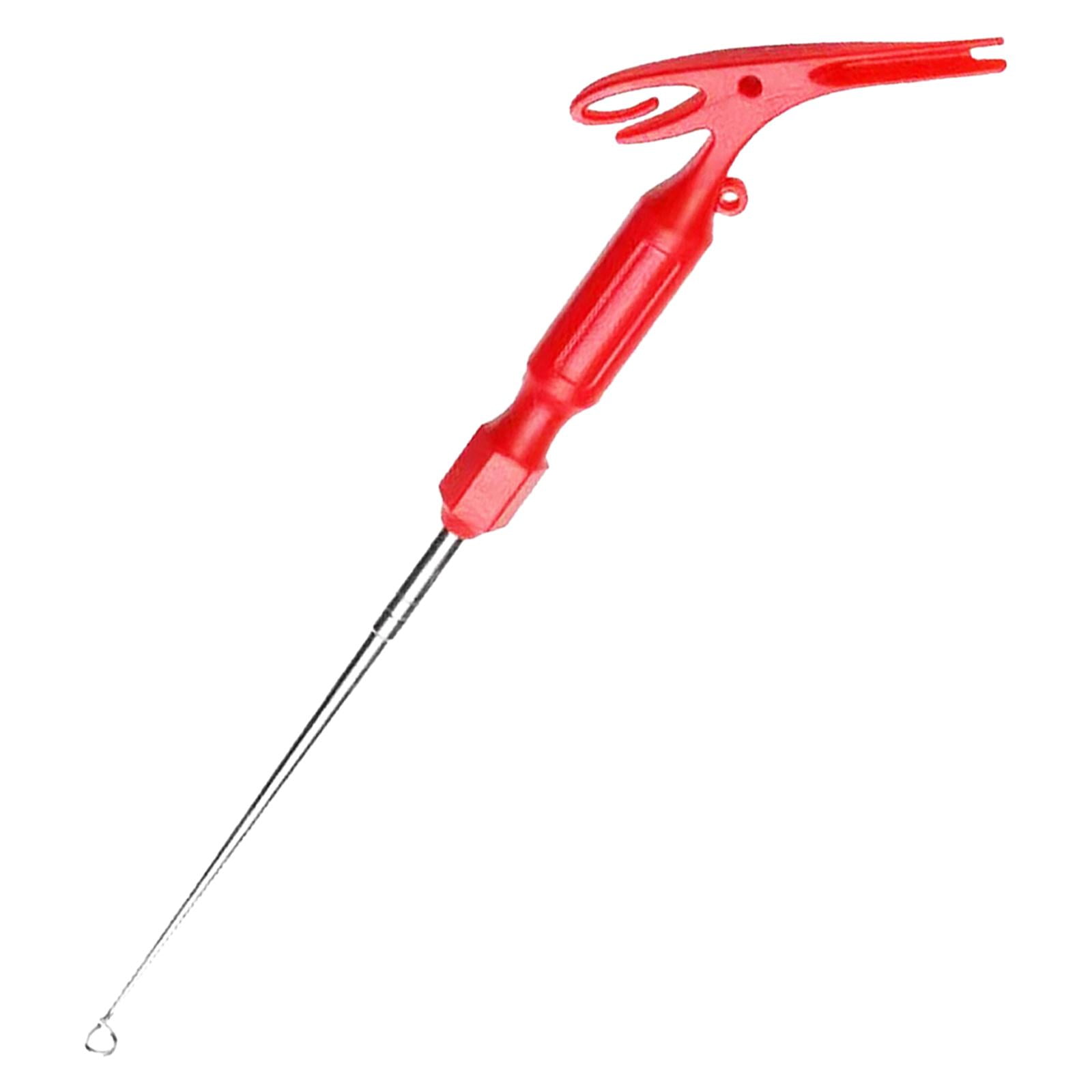 Fishing Hook Remover Hook Quick Removal Device Fast Knotting Hooks  Extractor Red 