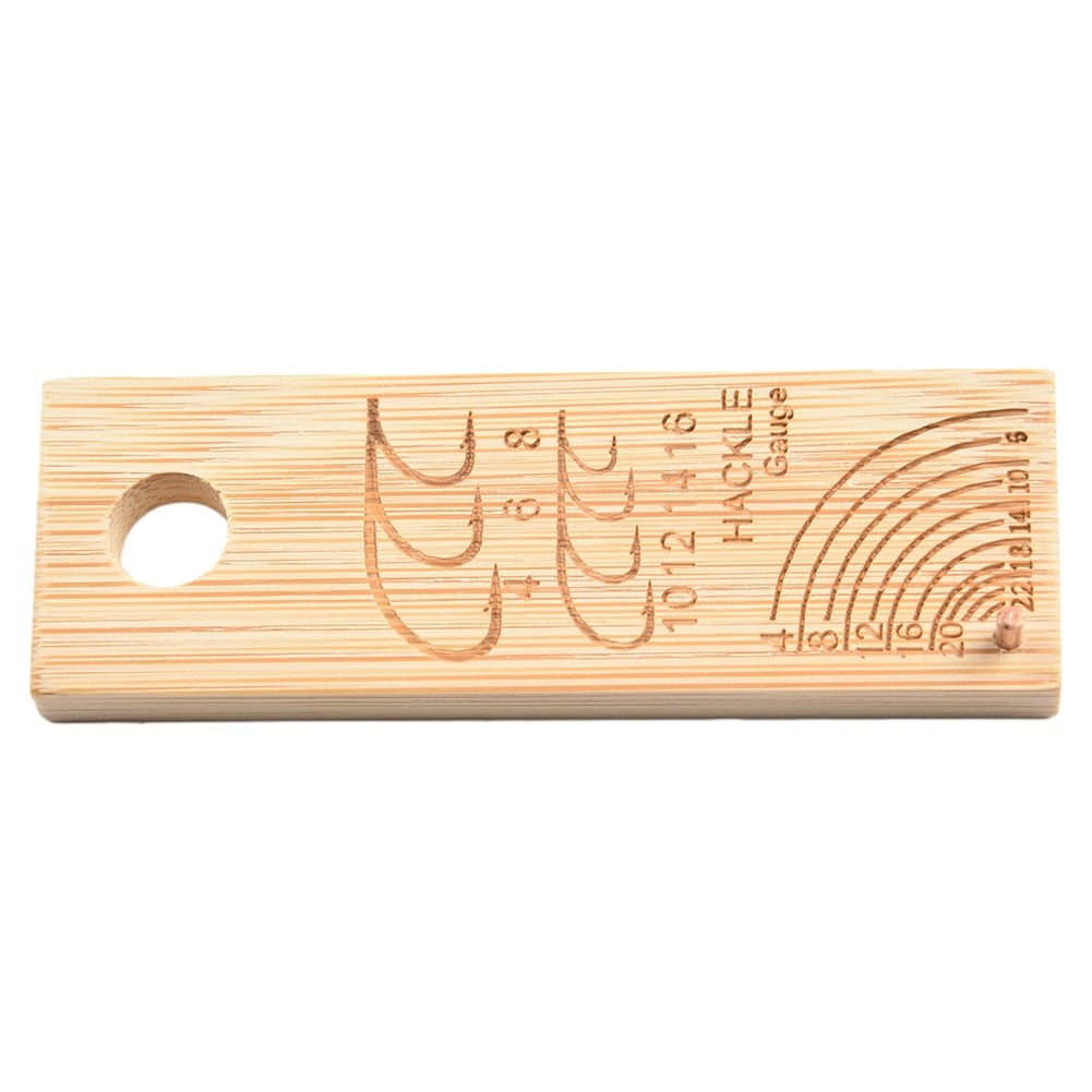 Fishing Hook and Hackle Gauge Tool for Fly Tying Measuring - Walmart.com