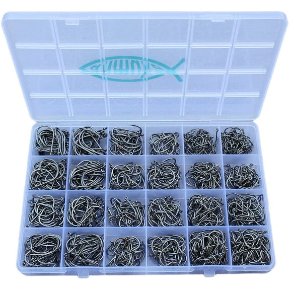 Fishing Hooks Freshwater Saltwater Fish Hooks Bulk Fishing Hooks Set Worm Catfish Hooks Fish Gear Equipment Supplies