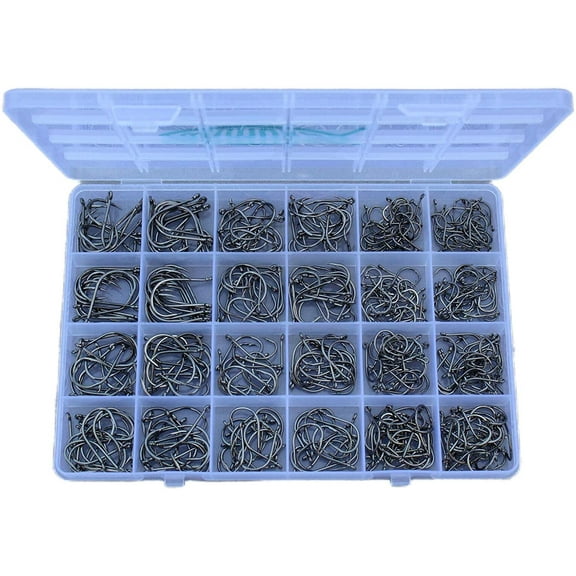 Fishing Hooks Freshwater Saltwater Fish Hooks Bulk Fishing Hooks Set Worm Catfish Hooks Fish Gear Equipment Supplies