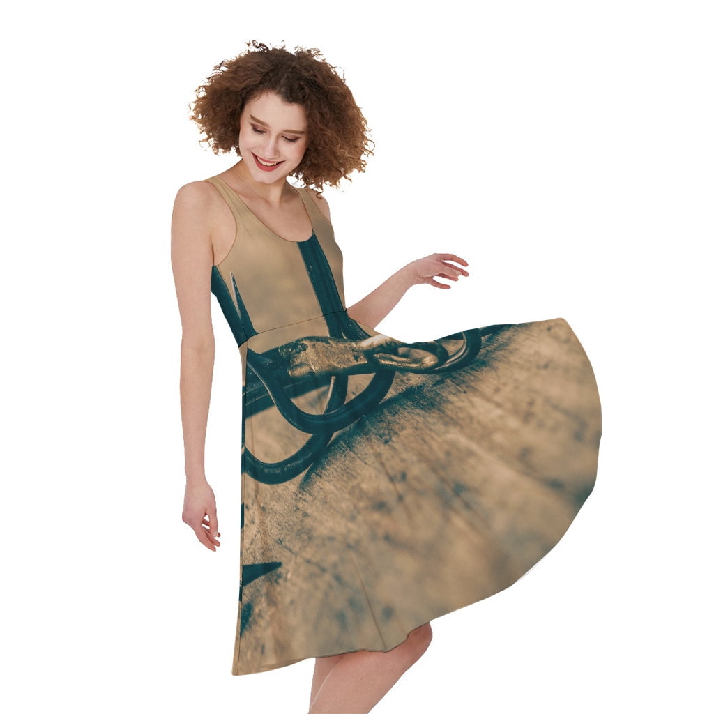 Fishing Theme Pattern Print Sleeveless Knee Length Dress, Fish Fishing Fashion Summer Maxi Dress For Women. - Walmart.com Fishing Theme Pattern Print Sleeveless Knee Length Dress, Fish Fishing Fashion Summer Maxi Dress For Women. - Walmart.com