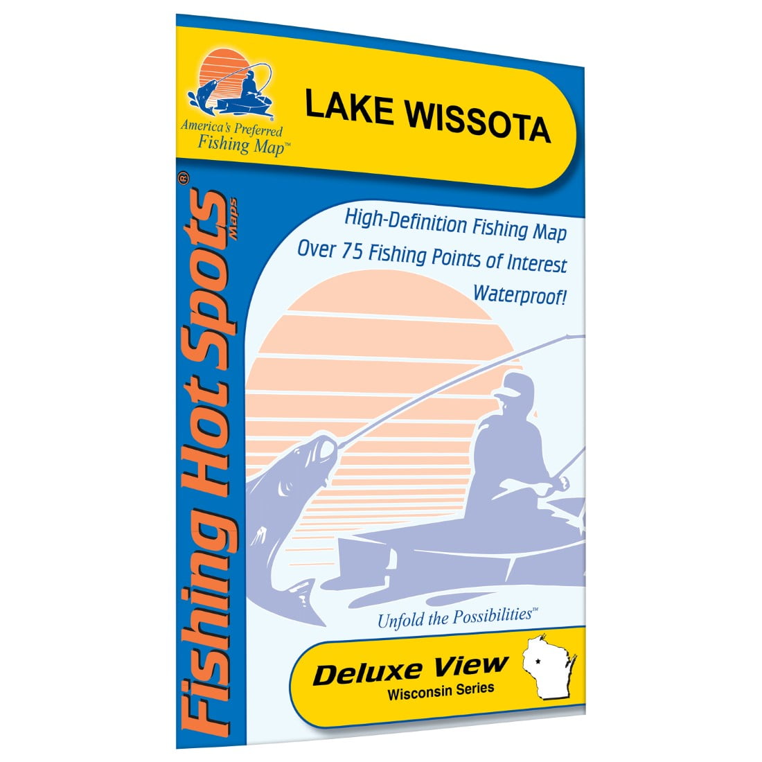 Fishing Hot Spots Pro Fishing Map M194 Lake Wissota Fishing Map (Chippewa Co)