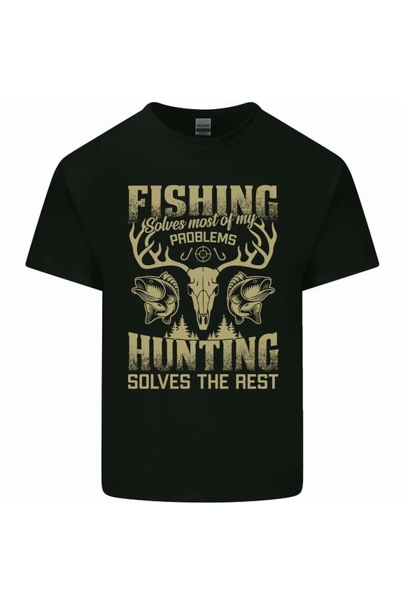 Fishing & Hunting Fisherman Hunter Funny T-Shirt
