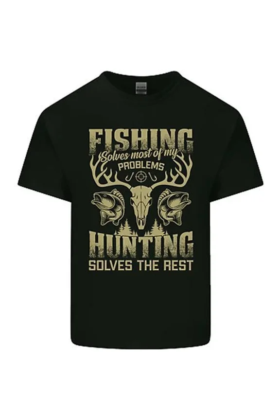 Fishing & Hunting Fisherman Hunter Mens Womens S-5XL T-Shirt