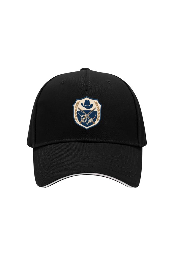 Fishing Icon Embroidered Cotton Outdoor Casual Adjustable Dad Hat