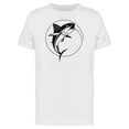 thumbnail image 1 of Fishing Icon On Black T-Shirt Men -Image by Shutterstock, Male XX-Large, 1 of 2