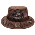 thumbnail image 1 of Fishing Is A Way Of Life Boonie Hat with Wide Brim and Adjustable Chin Cord, Outdoor Sun Protection Headwear for Camping and Fishing Adventures., 1 of 5