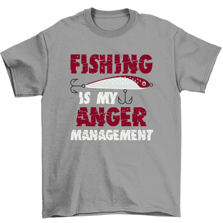 Fishing Is My Anger Management Funny Fisherman T-Shirt Men Women 